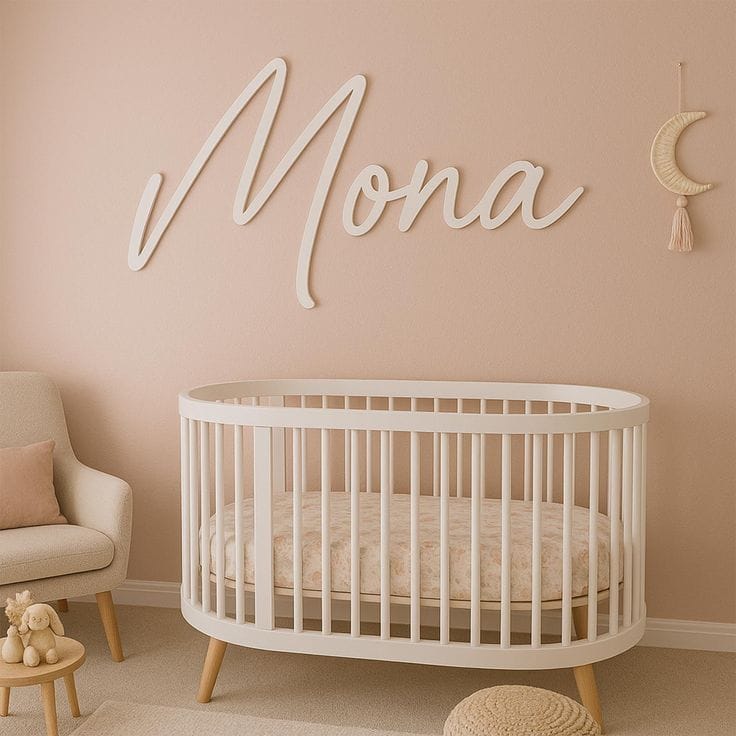 Custom Script Baby Name Wall Decor