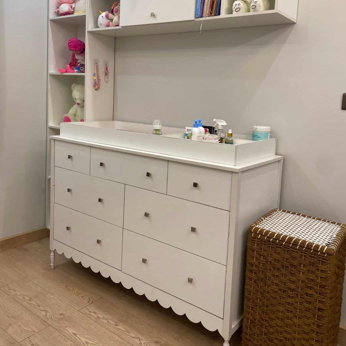 Sweetheart 7-Drawer Dresser & Display Shelving