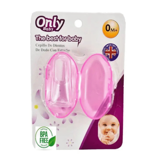 Finger Brush for Teething and Brushing | Pink