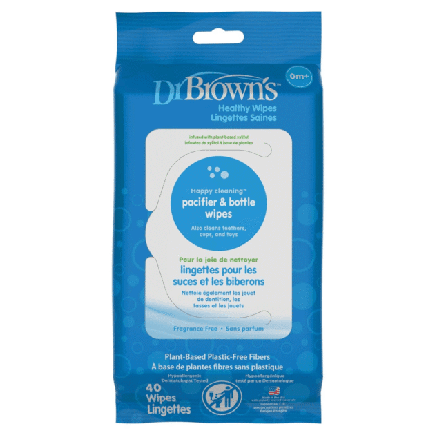 Dr. Brown's Pacifier & Bottle Wipes, Pack of 40