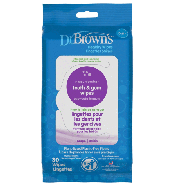 Dr Brown'sTooth and Gum wipes