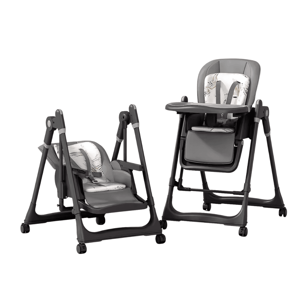 Kidilo 2 in 1 Swing Highchair | Grey