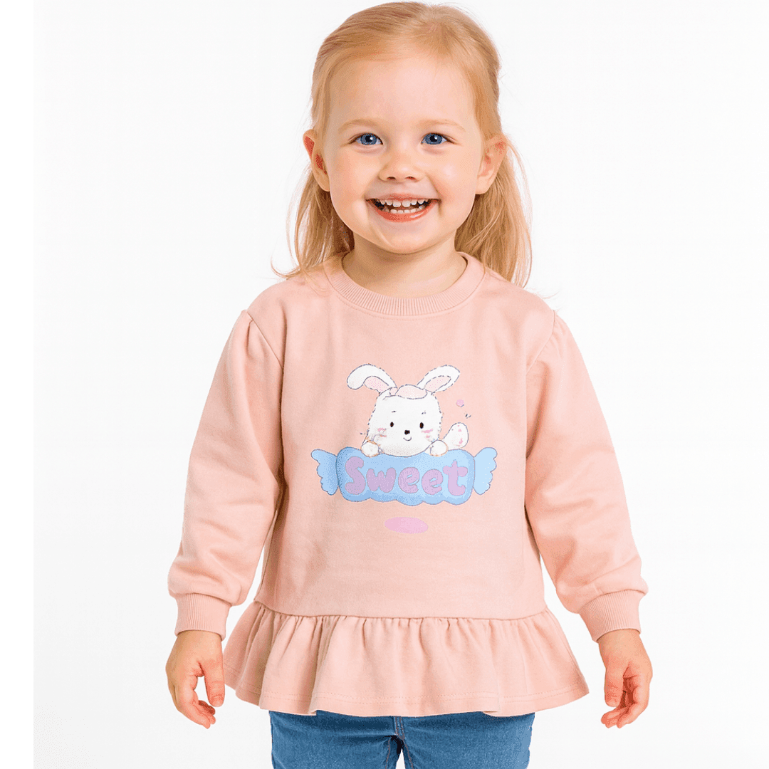Girls Bunny Sweatshirt - Image 4