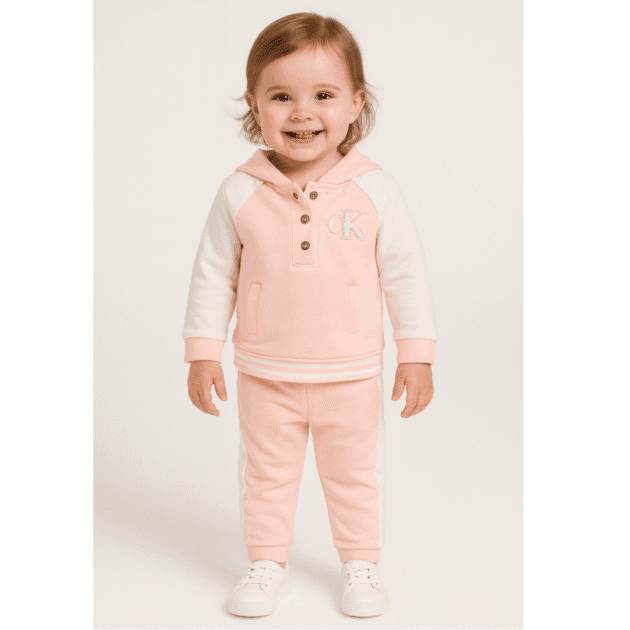 Baby Girls' Color Block Hoodie and Joggers, 2-Piece Set