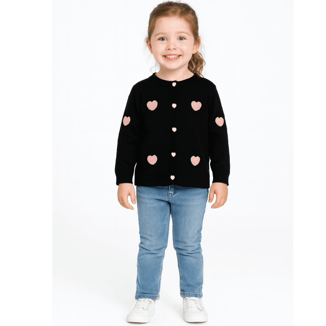 Hearts Sweater for Girls