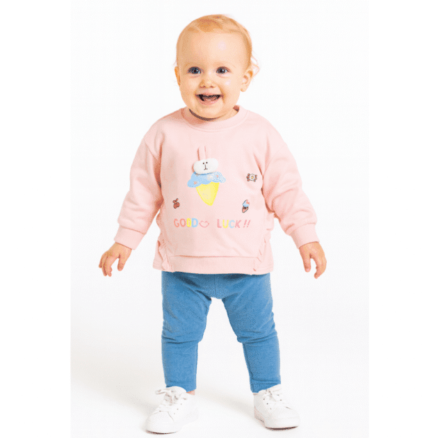 Baby Girl Bunny Sweatshirt