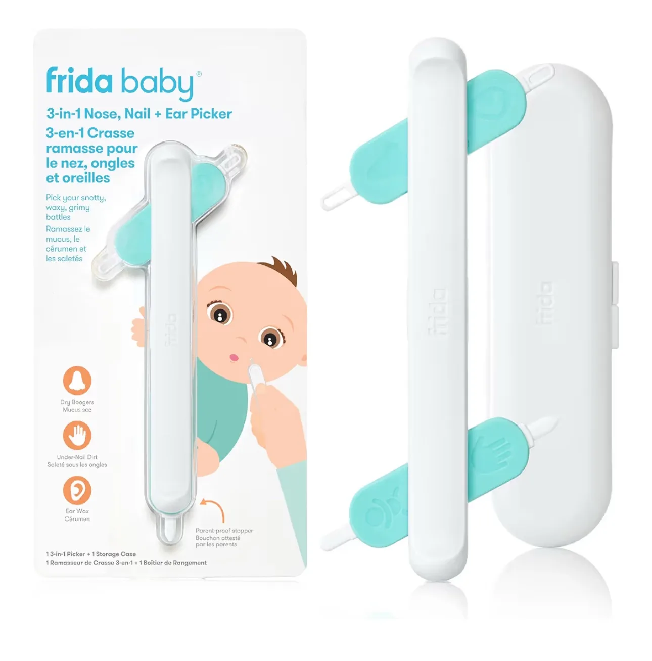 Frida Baby 3-in-1 Nose, Nail & Ear Wax Removal Tool