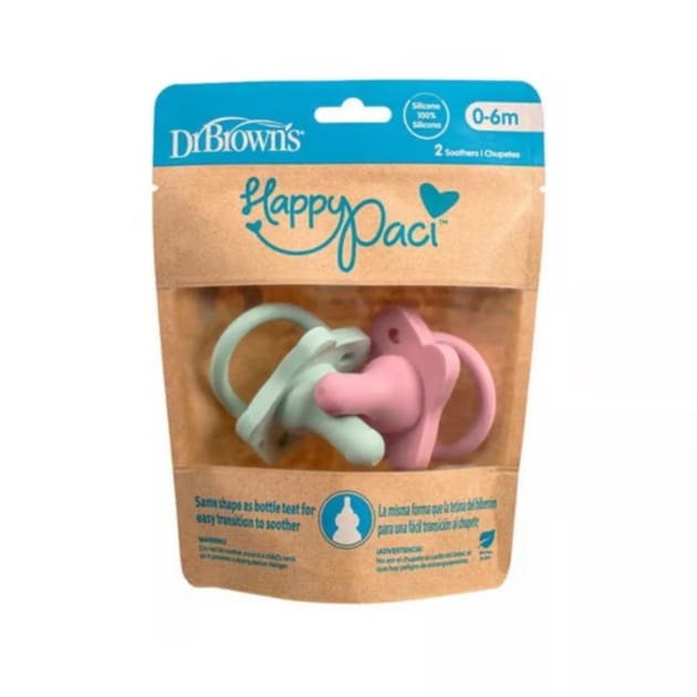 Dr. Brown’s HappyPaci Pacifier (0–6m) set of two
