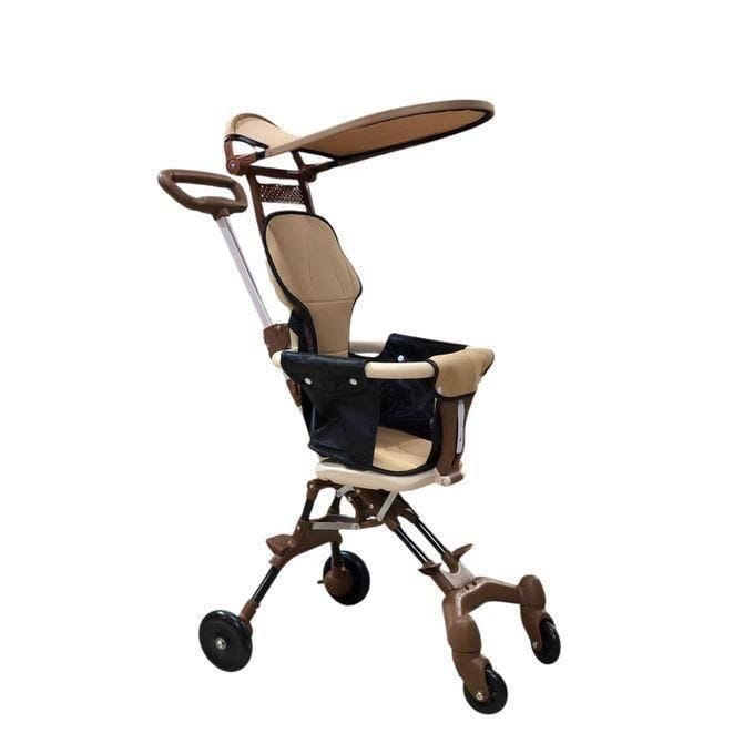 Ultra-Lightweight Baby Stroller (Brown) - Image 2