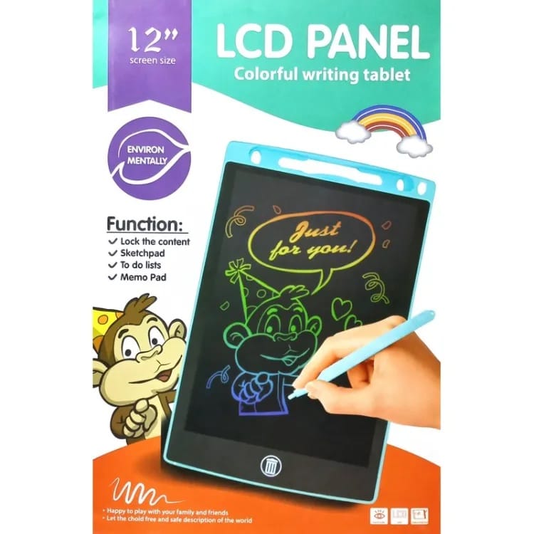 LCD Panel Colorful Writing Tablet – 12 Inch