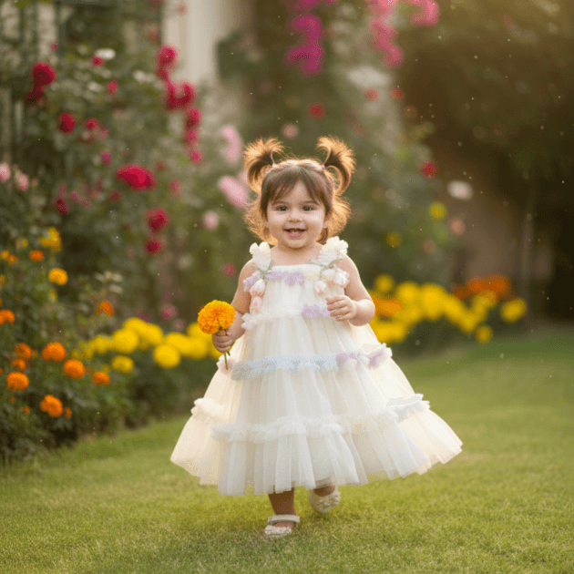 Floral Dream Net Dress  (2-3 years)
