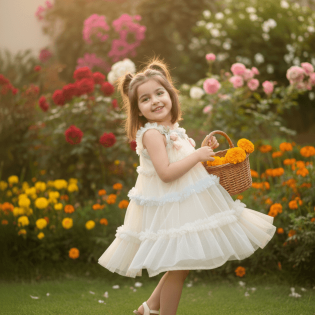 Floral Dream Net Dress 4-5 years