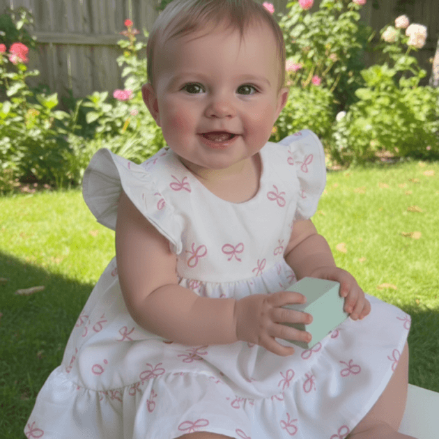 Pink Bow Summer Dress 🎀