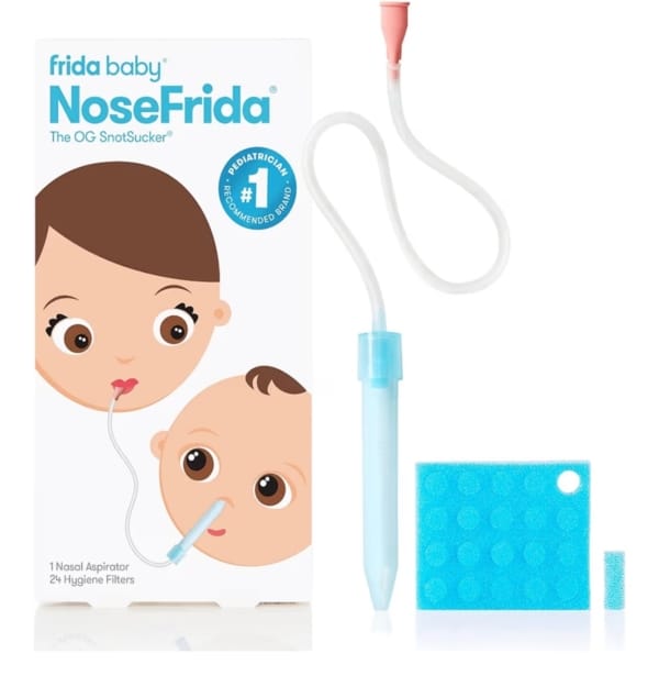 Frida Baby NoseFrida Nasal Aspirator (Snot Sucker) – +24 Hygiene Filters