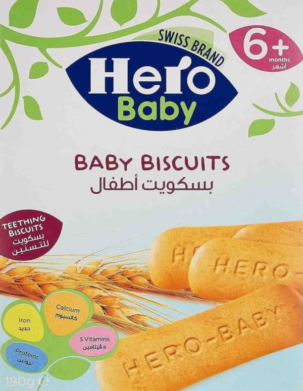 Hero Baby Biscuits For 6 Plus Months, 180G