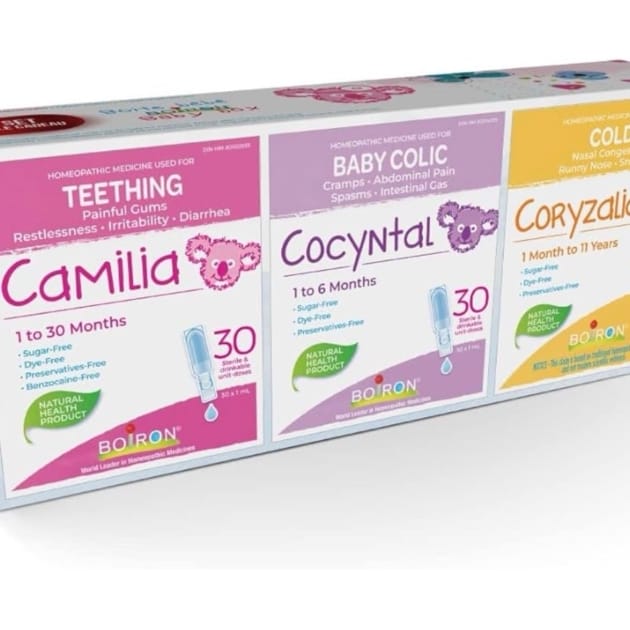 Boiron Baby Box – Camilia, Cocyntal & Coryzalia (30 Doses Each)