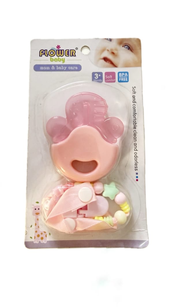 Chilling Teether with Clip (Pink)