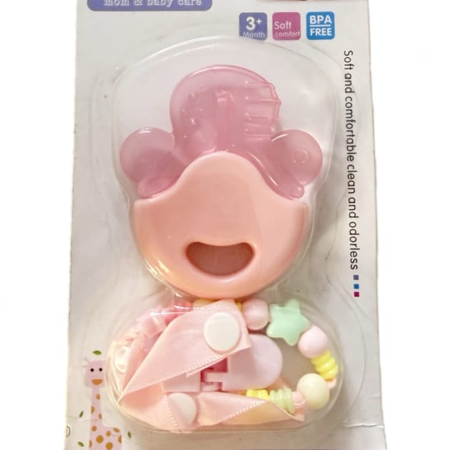 Chilling Teether with Clip (Pink)