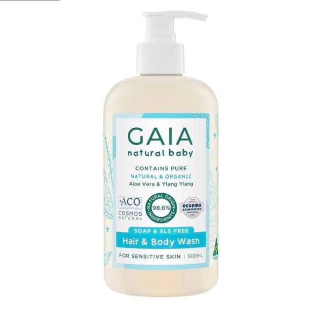 GAIA Natural Baby Hair & Body Wash – 500mL