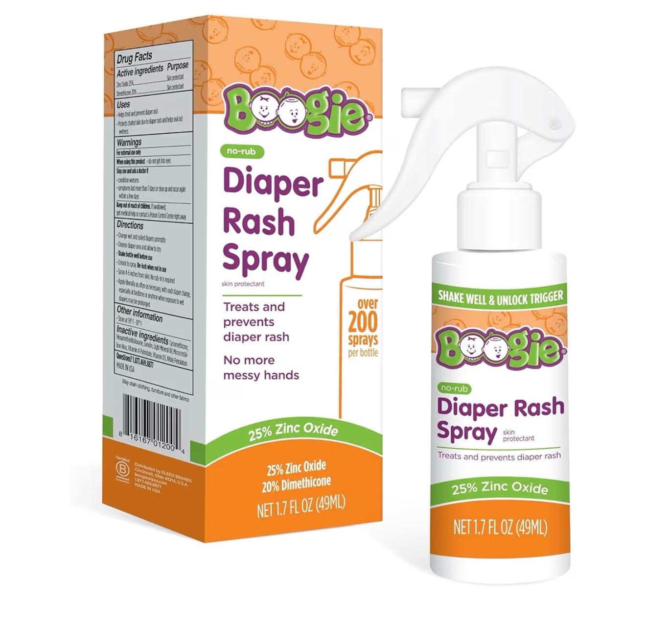 Boogie Diaper Rash Spray (No-Rub)