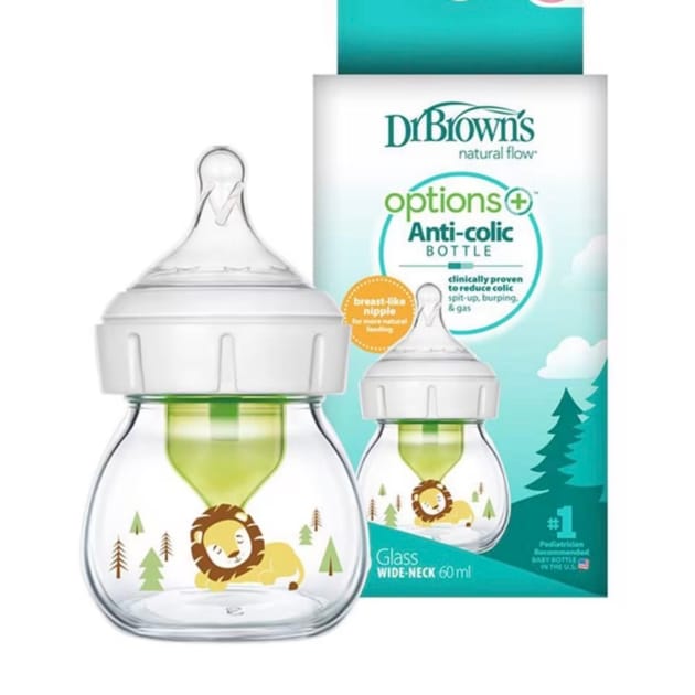 Dr. Brown’s Glass Wide-Neck Options+ Bottle – 60ml