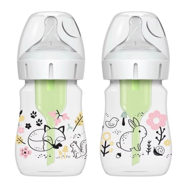 Dr. Brown’s Anti-Colic Options+ Wide-Neck Bottles – 5oz (2-Pack)