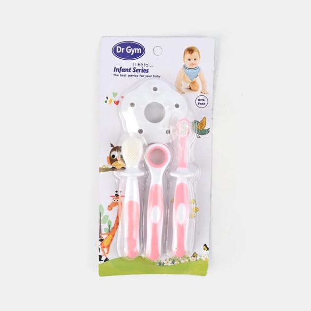 Dr Gym Toothbrush Set - Pink