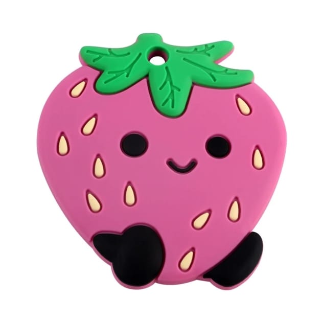 Baby Teether Soft Silicone Strawberry