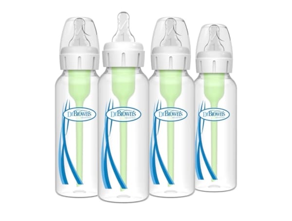 Dr. Brown’s Anti-Colic Narrow Neck Bottle Set (8oz / 250ml – 4 Pack)