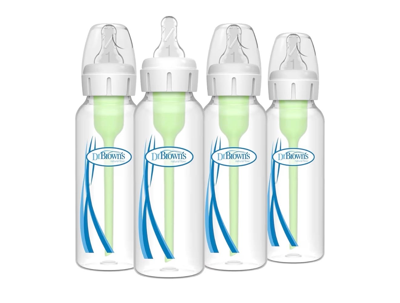 Dr. Brown’s Anti-Colic Narrow Neck Bottle Set (8oz / 250ml – 4 Pack)