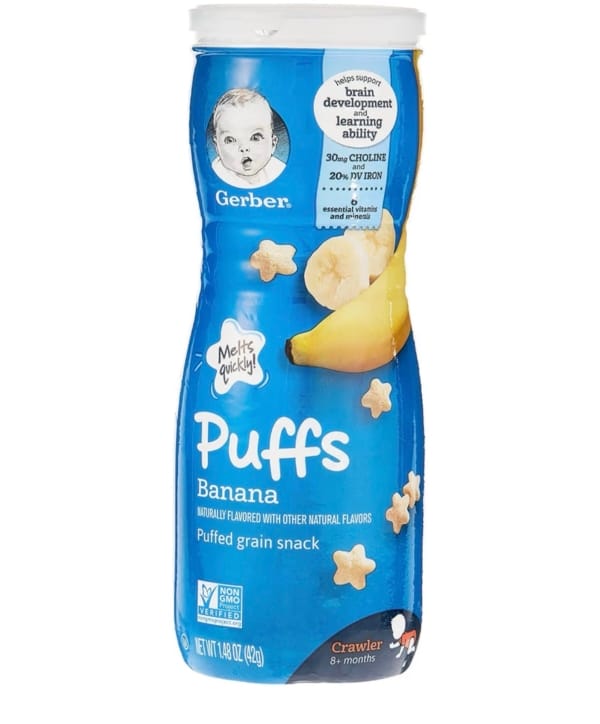 Gerber Puffs Banana (42g / 1.48 oz) 🍌⭐