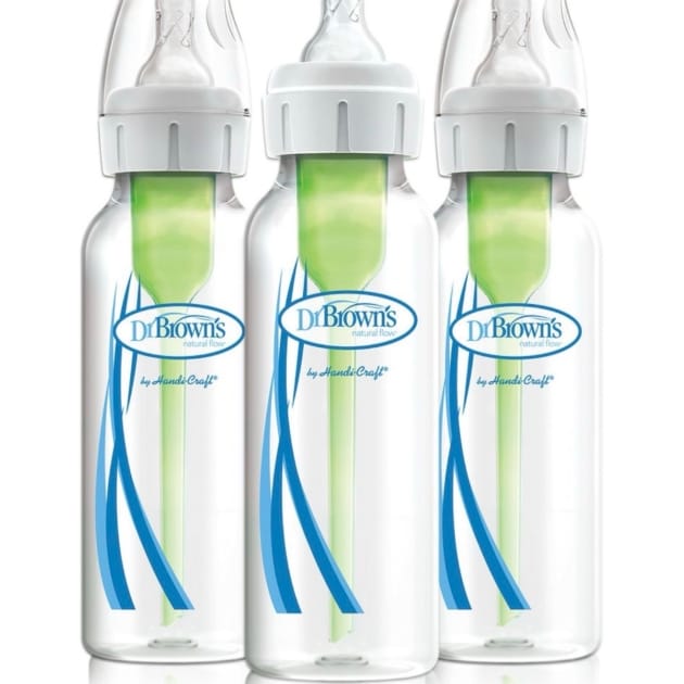 Dr. Brown’s Options+ Anti-Colic Narrow Baby Bottles – 8oz/250ml (Pack of 3)