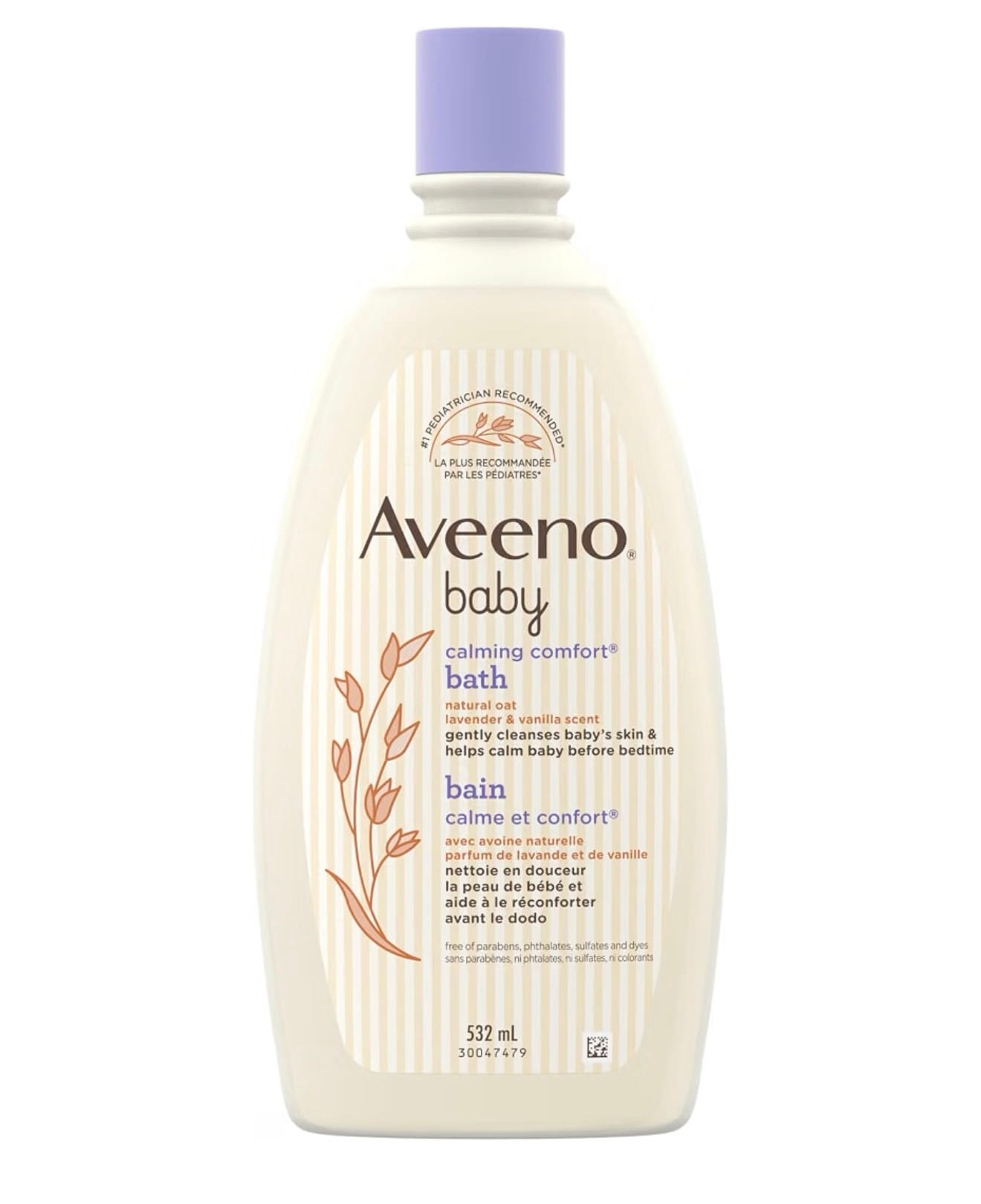 Aveeno Baby Calming Comfort Bath – Lavender & Vanilla (532 mL)