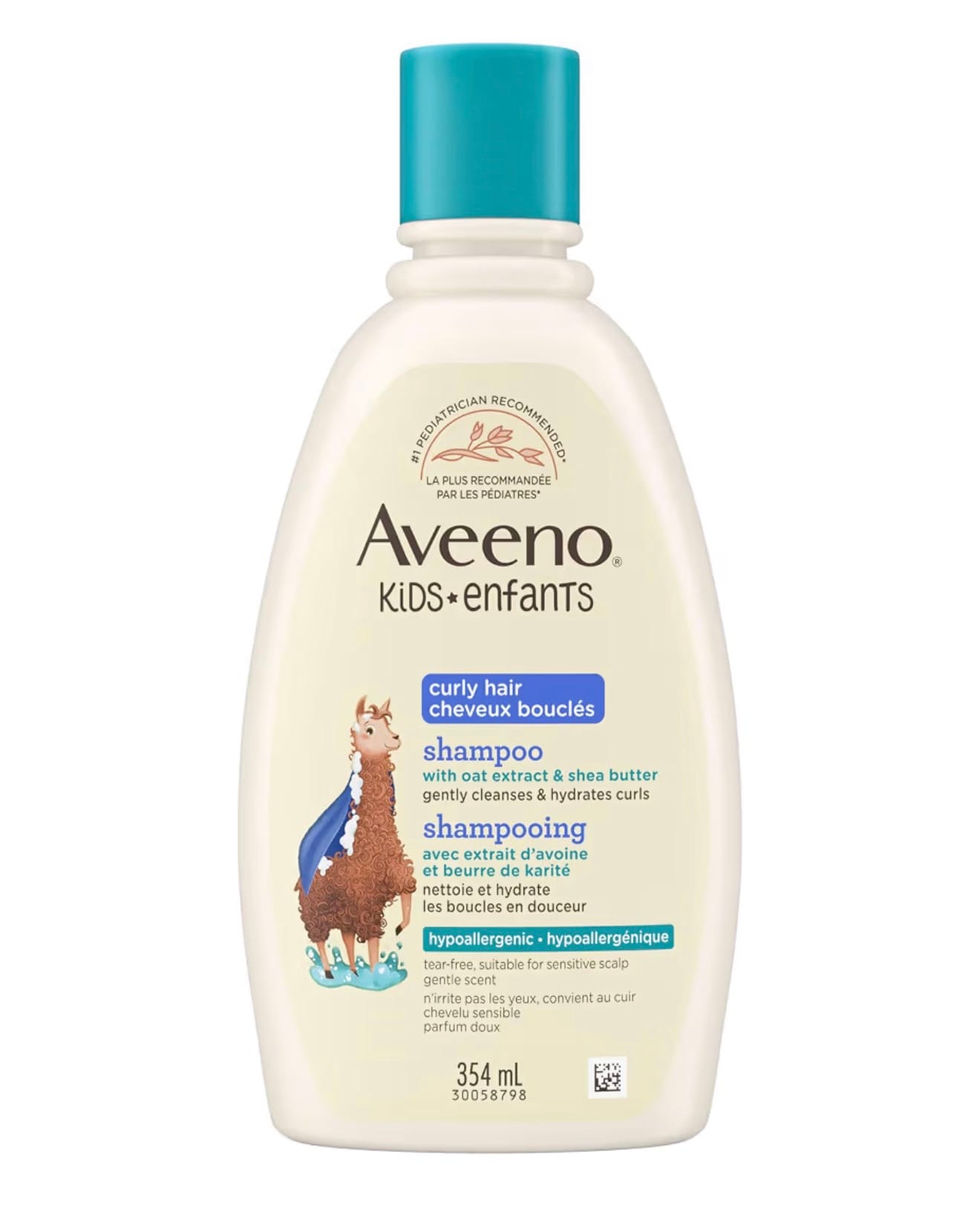 Aveeno Kids Curly Hair Shampoo with Oat Extract & Shea Butter (354mL)