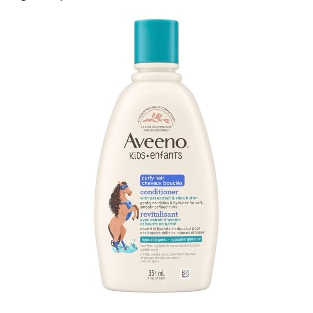 Aveeno Kids Curly Hair Conditioner with Oat Extract & Shea Butter (354mL)