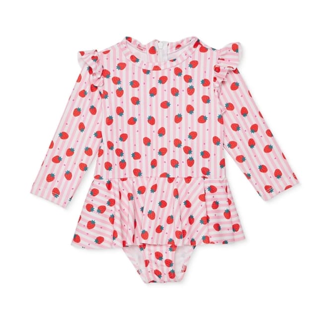 HelloBaby Girls’ Strawberry Print Swimsuit – Age 3 Years