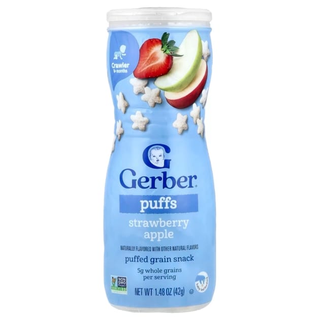 Gerber Puffs – Strawberry Apple, 42g
