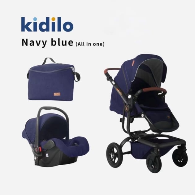 Kidilo NQ100 Complete Travel System – Navy Blue