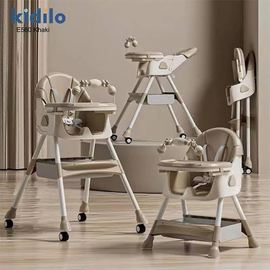Kidilo 3-in-1 Baby Highchair with Wheels