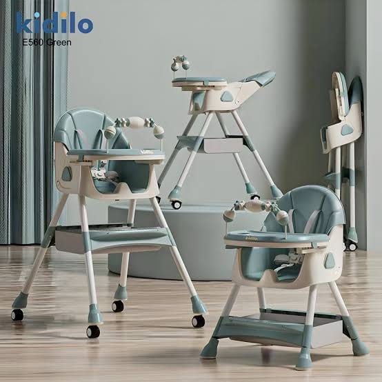 Kidilo 3-in-1 Baby Highchair with Wheels