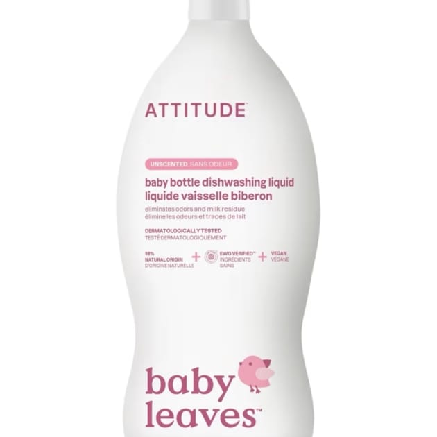 ATTITUDE Baby Leaves Bottle & Dishwashing Liquid – Unscented 700mL