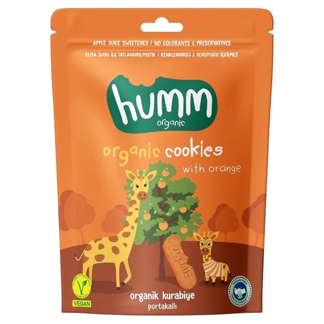 Humm Organic Orange Cookies – 55g