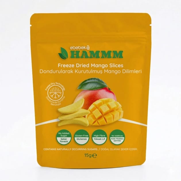 HAMMM Freeze-Dried Mango Slices – 15g