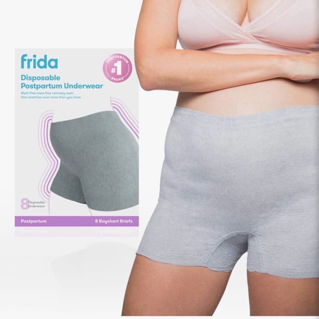 Frida Mom Disposable Postpartum Boyshort Underwear – 8 Pack