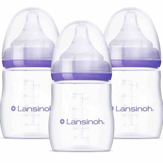 Lansinoh Anti-Colic Baby Bottles – 160ml, 3 Pack