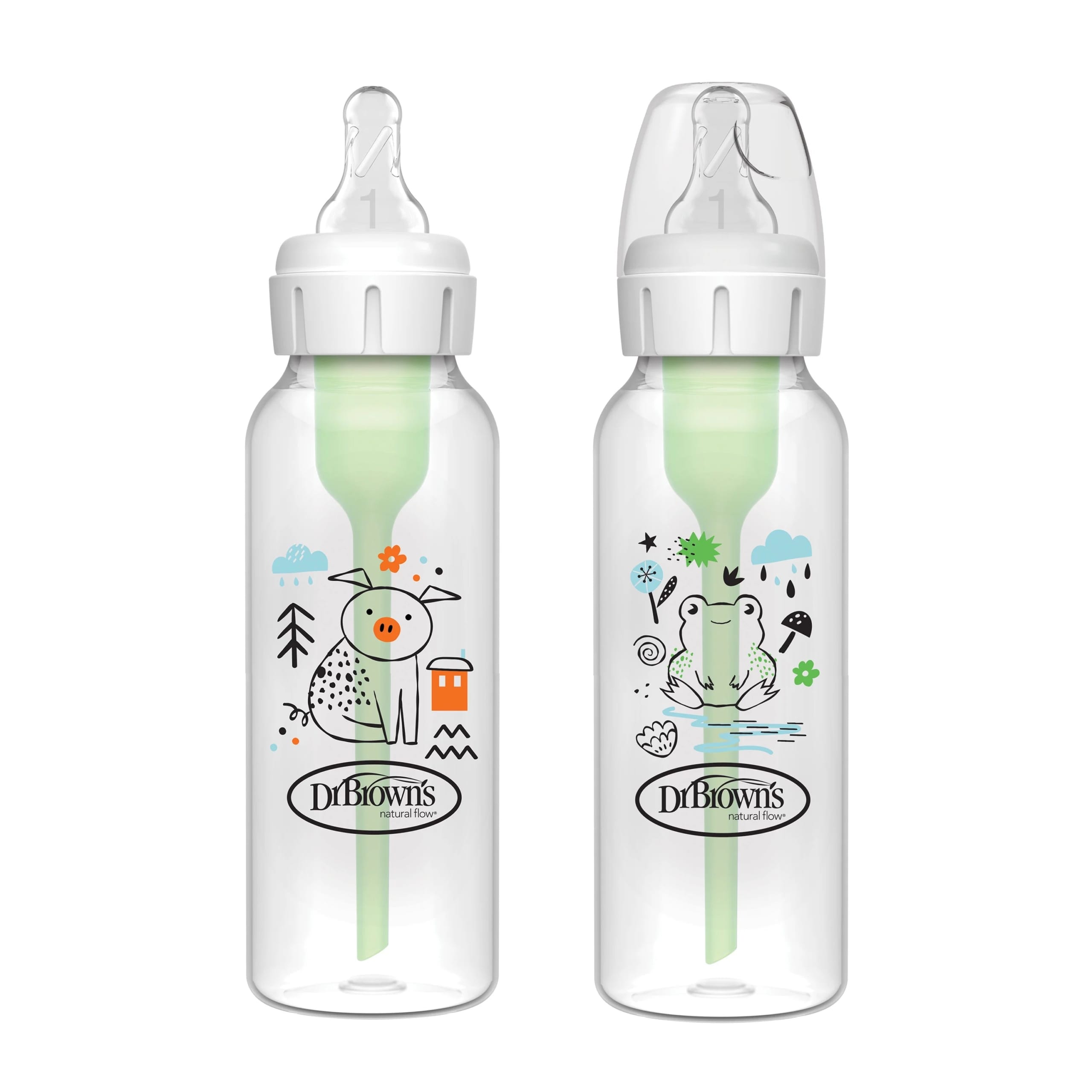 Dr. Brown’s Natural Flow® Anti-Colic Options+ Narrow Baby Bottles – 2 Pack