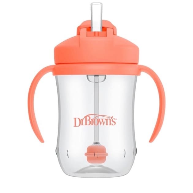 Dr. Brown’s Milestones Baby’s First Straw Cup – Coral