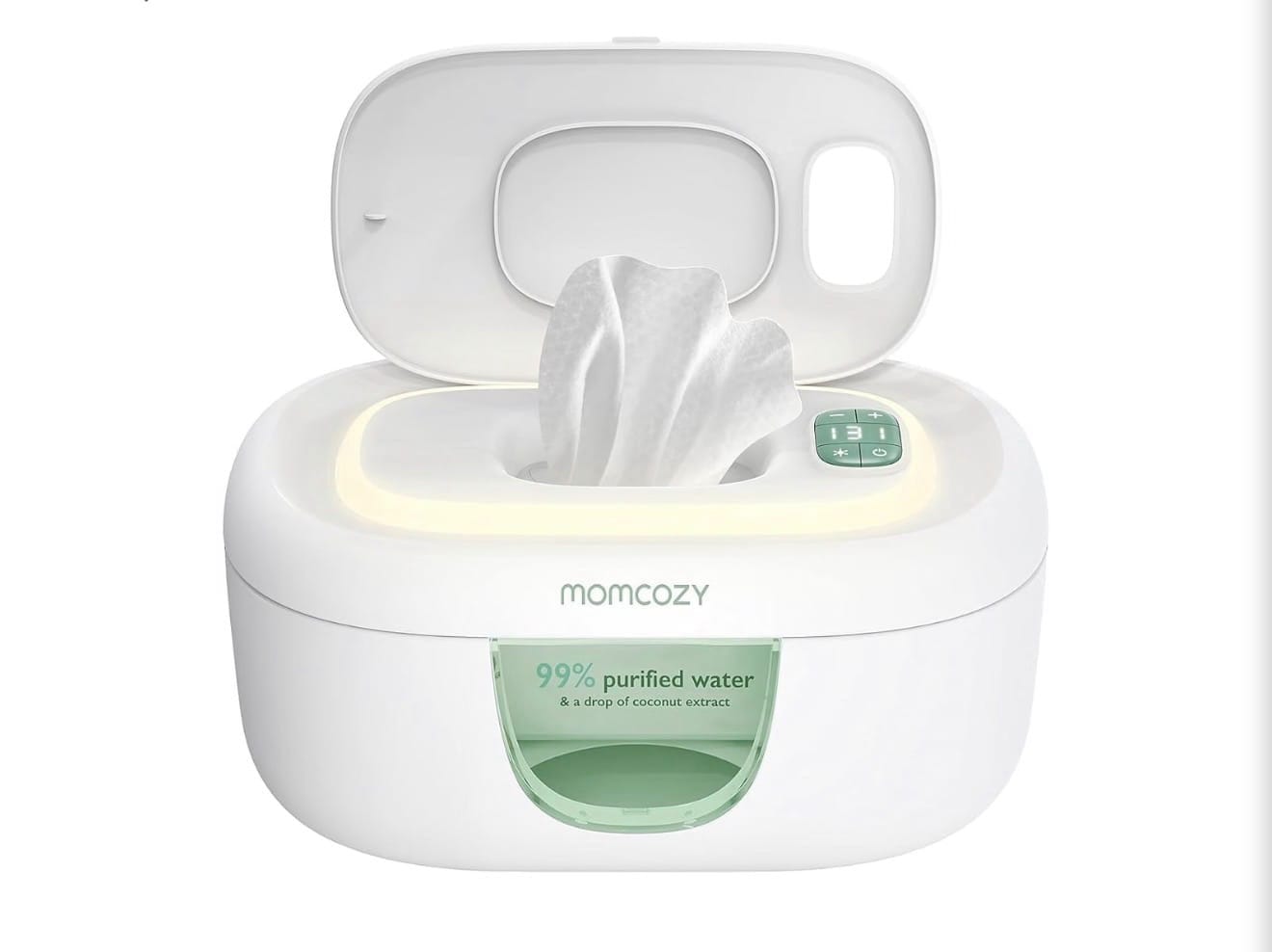 Momcozy Baby Wipe Warmer with Night Light – Green