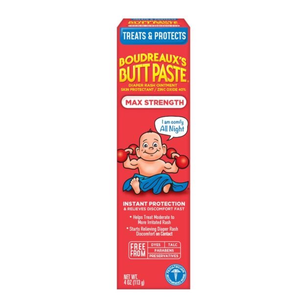 Boudreaux’s Butt Paste Diaper Rash Ointment – Max Strength