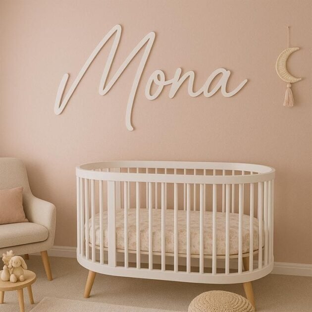 Custom Script Baby Name Wall Decor